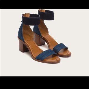 Frye brielle back zip sandal